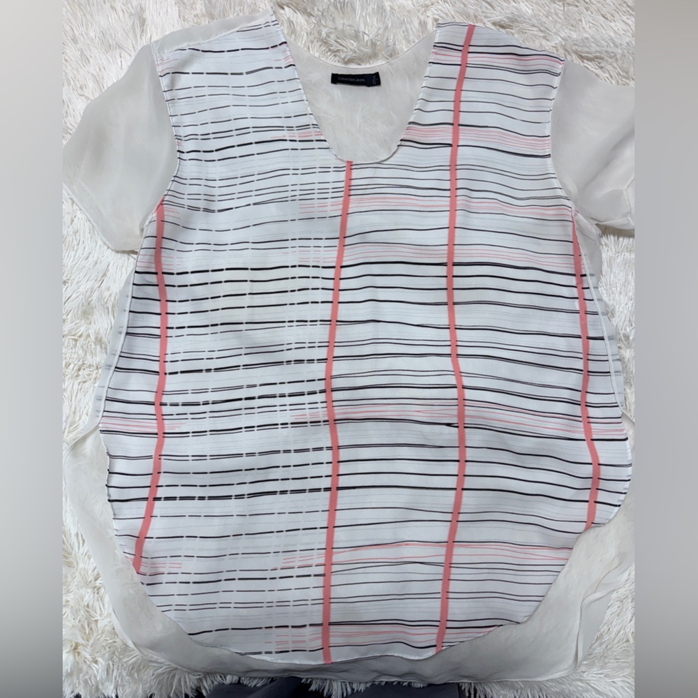 Calvin Klein Jeans Black Label Sheer Top - Women’s Large